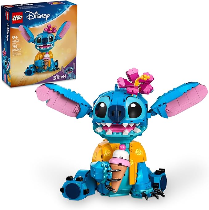 Lilo and Stitch Lego in sitting position.