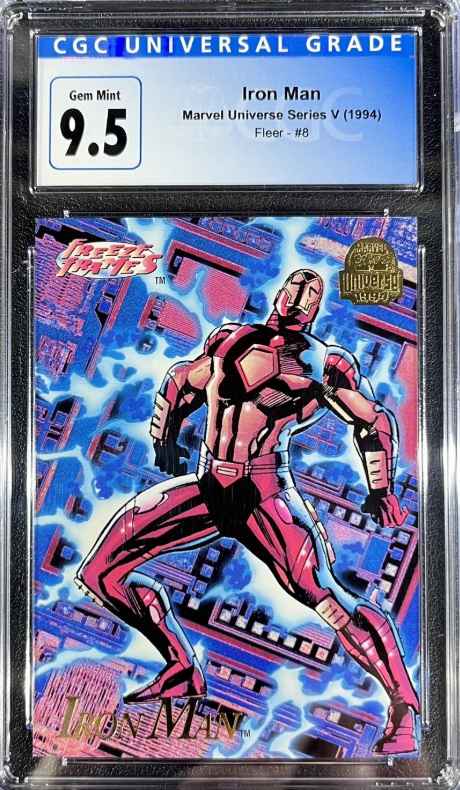 1994 Marvel Universe Iron Man #8 Trading Card CGC 9.5