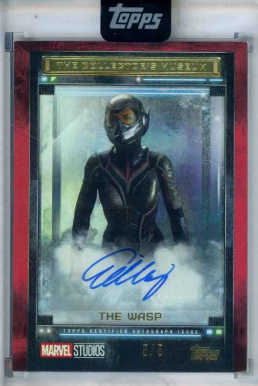 2025 Topps Marvel The Collector Evangeline Lilly As The Wasp Auto Red 2025 Topps Marvel The Collector Evangeline Lilly As The Wasp Auto Red