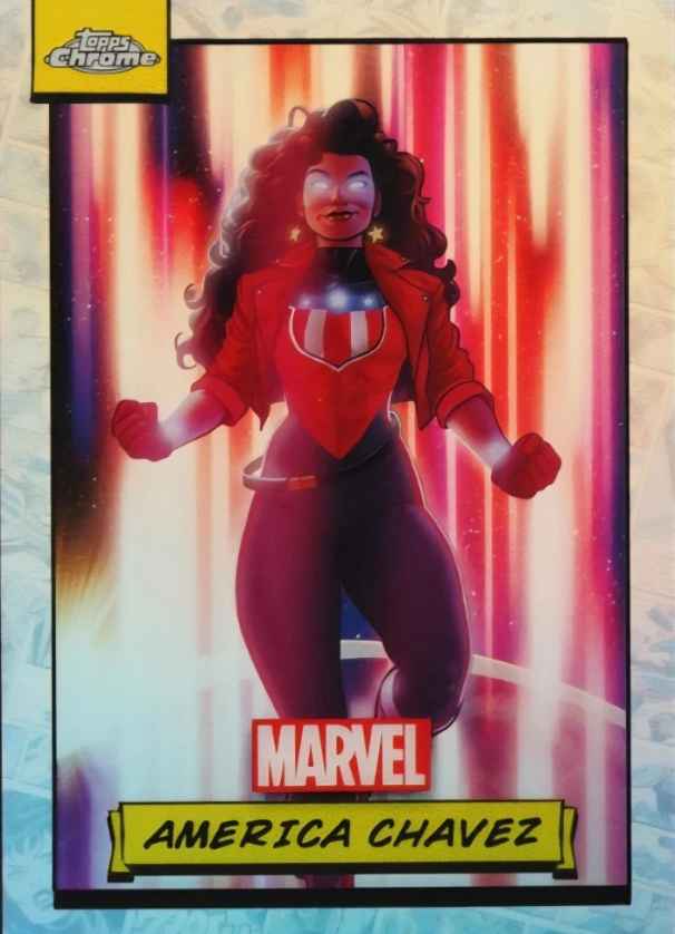 #66 - Topps Chrome Refractor Marvel America Chavez
