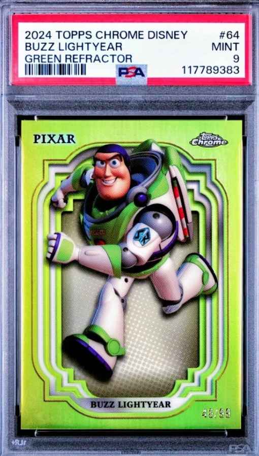 2024 Topps Chrome Disney Buzz Lightyear Green Refractor